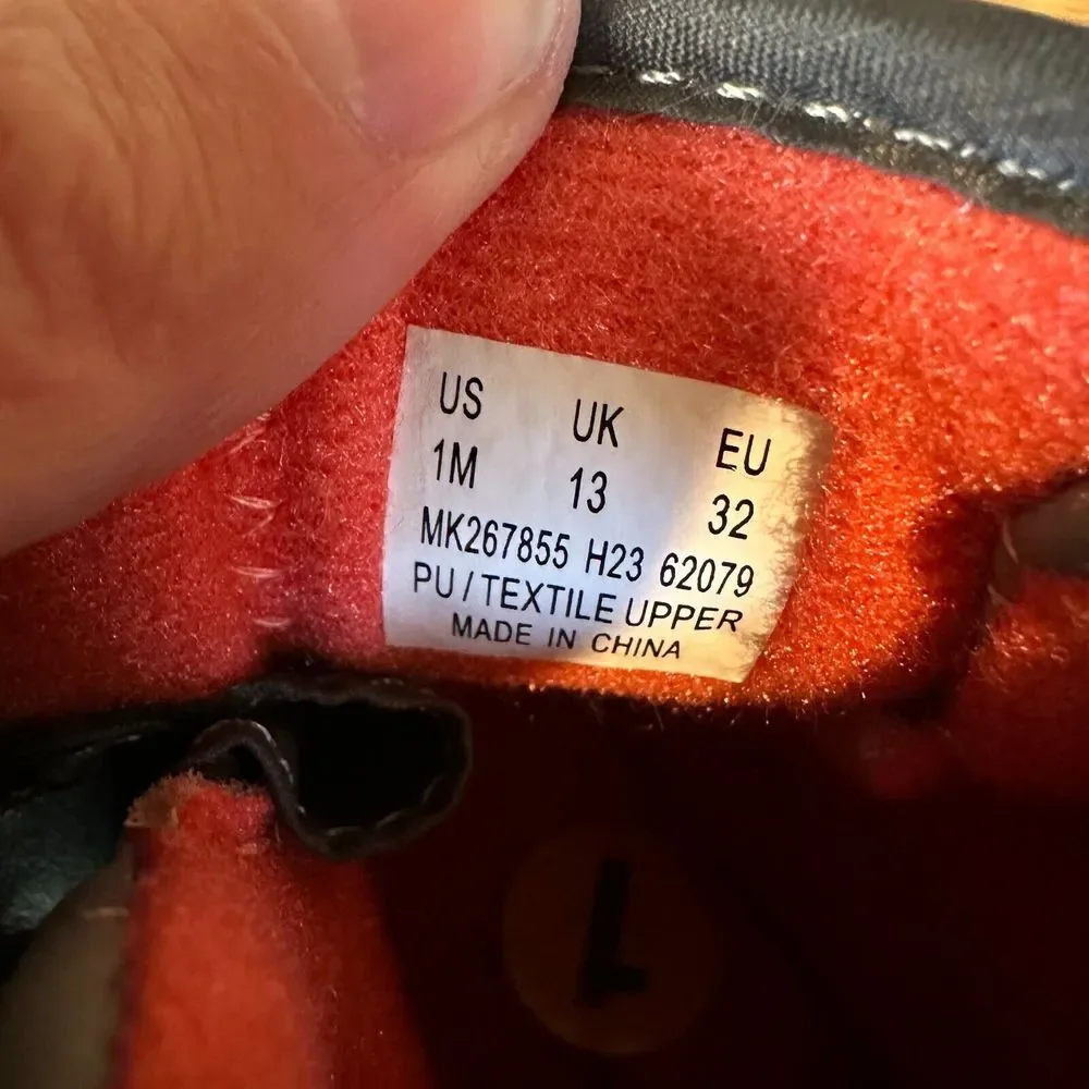 New Kids Merrell Polar‎ Puffer Gray Waterproof Insulated Winter Boots Size 1 Y